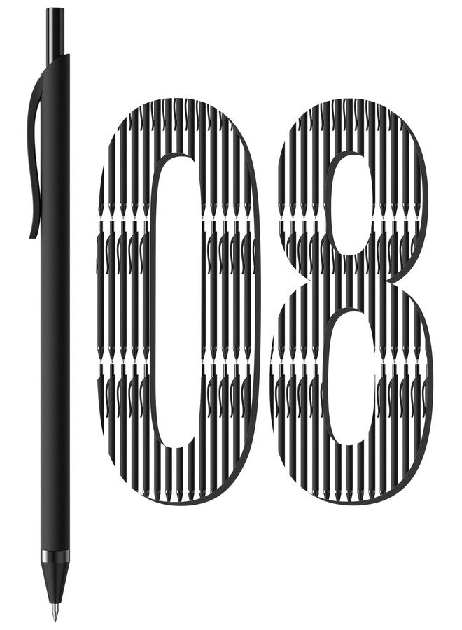 InkSlick Bulk Pens - 108 Pack No Bleed Black Ink Click Pens Wholesale Retractable Smooth Ballpoint Pens for Office School Medium Point 1.0MM - Image 1