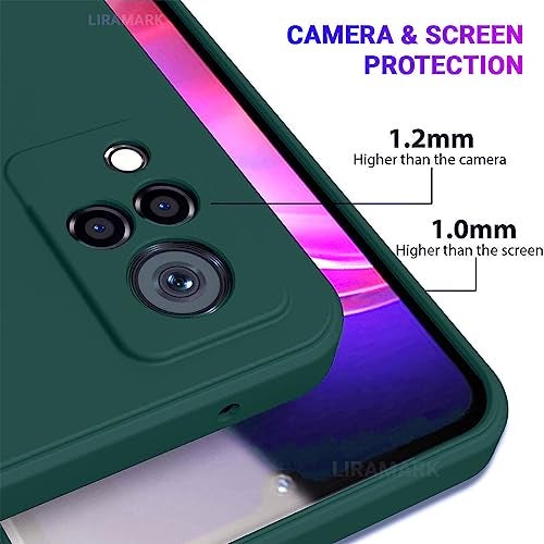 LIRAMARK Silicone Soft Back Cover Case for Vivo V21 5G / V21 4G (Silicone Green) - Image 4
