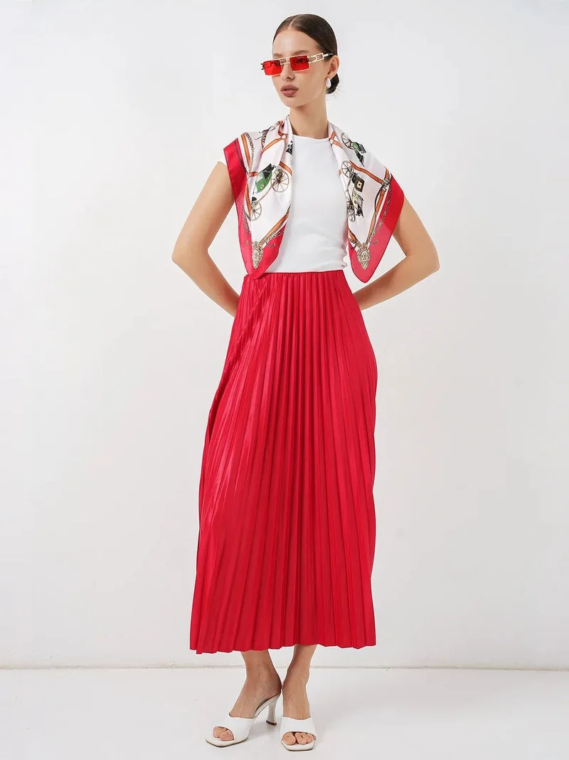 بيغ دارت BDART High Waist Pleated Maxi Skirt