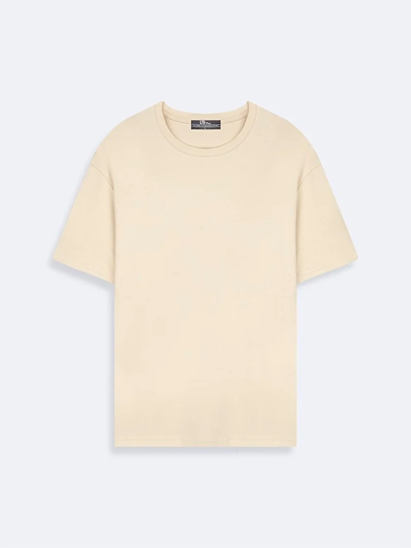 Men's Loose Beige T-shirt