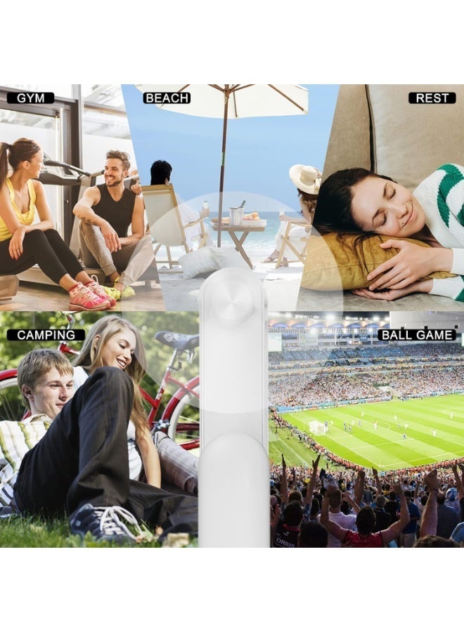 ChicAbode Handheld Fan Clip-on Phone Laptop, Mini Fan Powerful Small Personal Portable Fan 3 Speed USB Rechargeable Fan for Girls Women Outdoor Travel - Image 5