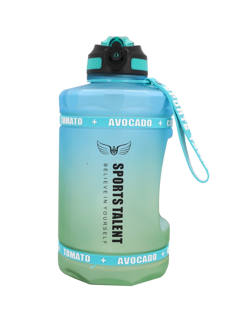 LA' PRECIOUS - 2000ml Water Bottle for Adults and Kids - USA Tritan Material Non-Toxic BPA Free - Fast Flow - Flip Top Leak Proof Lid and One Click Open - Image 1