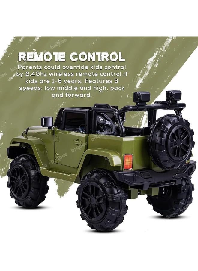 Rechargeable Battery Operated Ride on car for Kids/Baby with Electric Motor Car for Kids Cars, Baby Car for Boys & Girls Age 2 to 6 Years (green) - Image 3