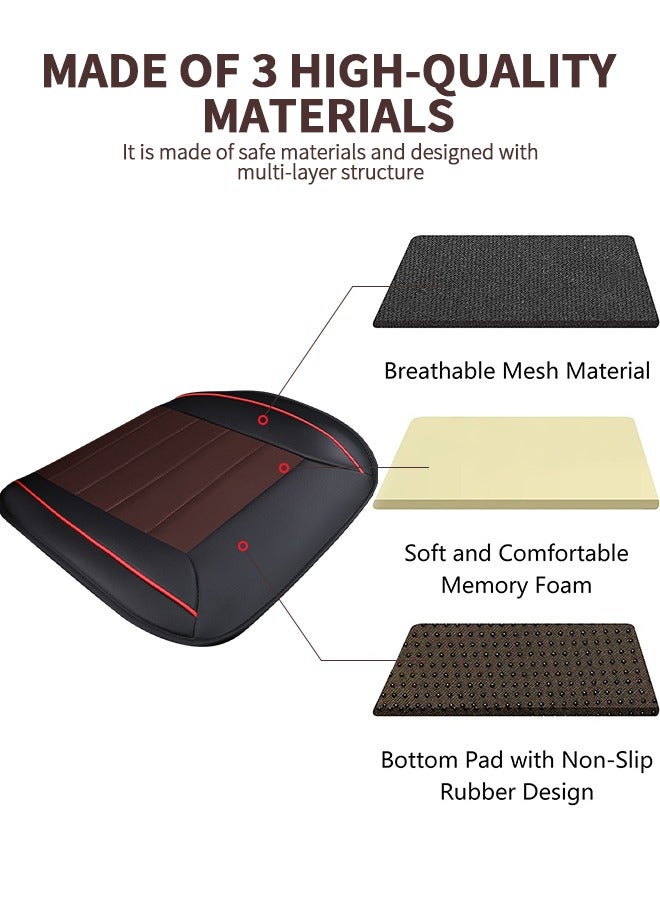 GROIC Car Seat Cushions,Car Seat Cover Pad,Comfort Seat Protector for Car,Car Seat Cushion with Non Slip Bottom,3D Breathable and Heat Resistant for Auto Supplies,Automotive Interior - Image 2