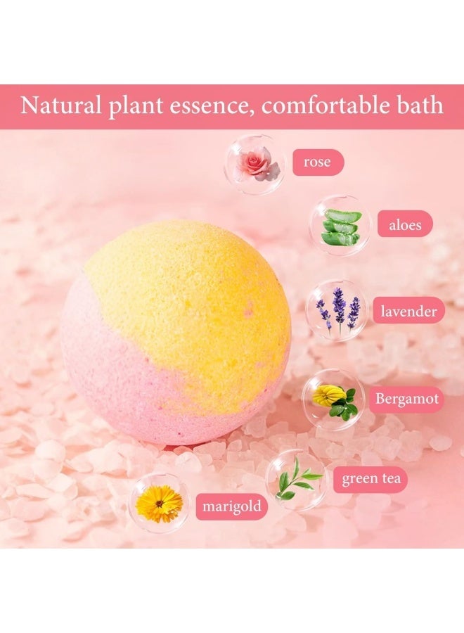 MELAO Bath Bombs for Children, 10 x Surprise Bath Balls, Natural Organic Foaming Bath Bombs, Children's Bubble Bath, Christmas Birthday Gift for Boys and Girls (Pink) - Image 3