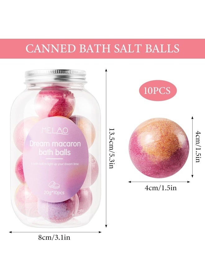 MELAO Bath Bombs for Children, 10 x Surprise Bath Balls, Natural Organic Foaming Bath Bombs, Children's Bubble Bath, Christmas Birthday Gift for Boys and Girls (Pink) - Image 2