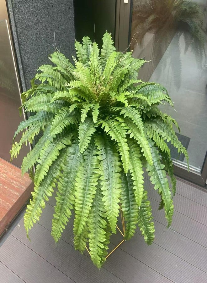 Galebeiren 50" Fake Ferns Artificial Plants Large, 98 Fronds Artificial Ferns for Outdoors and Indoors, Suitable for Planter Garden Porch Office Decor - Image 4