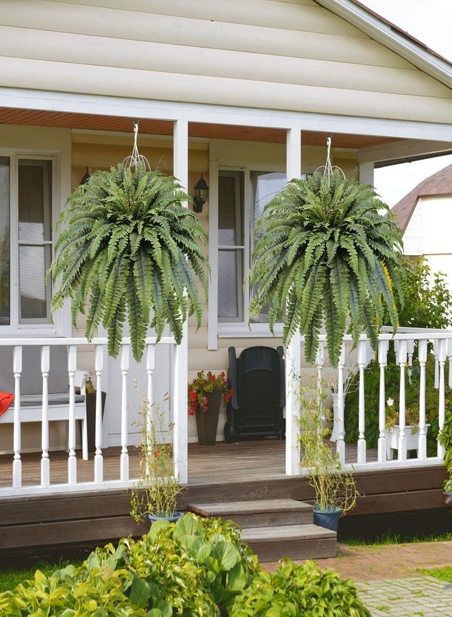 Galebeiren 50" Fake Ferns Artificial Plants Large, 98 Fronds Artificial Ferns for Outdoors and Indoors, Suitable for Planter Garden Porch Office Decor - Image 5