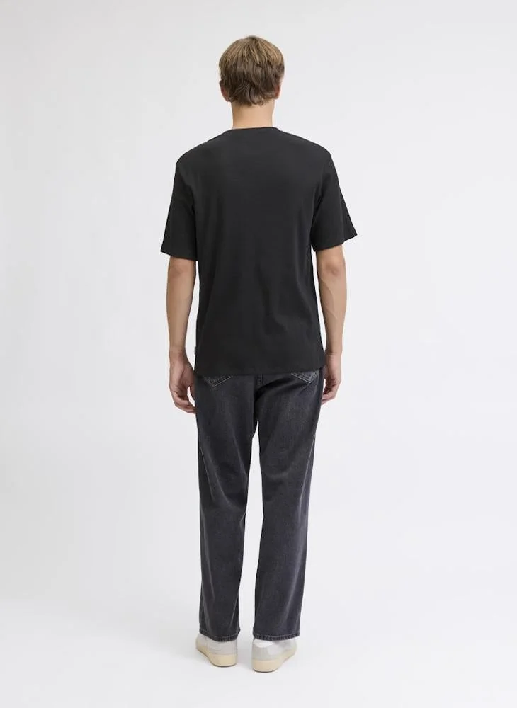 JJ Rebel Casual Regular Fit Crew Neck T-Shirt