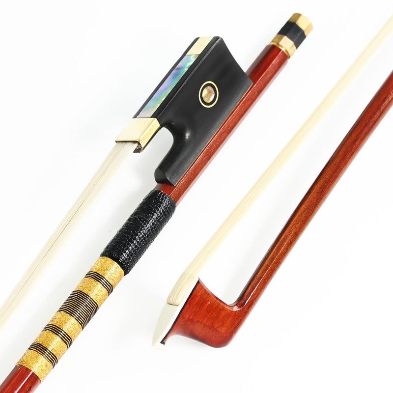 VINGOBOW Pernambuco Violin Bow 4/4 Size 810V Concert Level Straight Stick Great Balanced Ebony Frog 4 4 Full Sweet Sound Natural Horse Hair Fast Response - Image 5