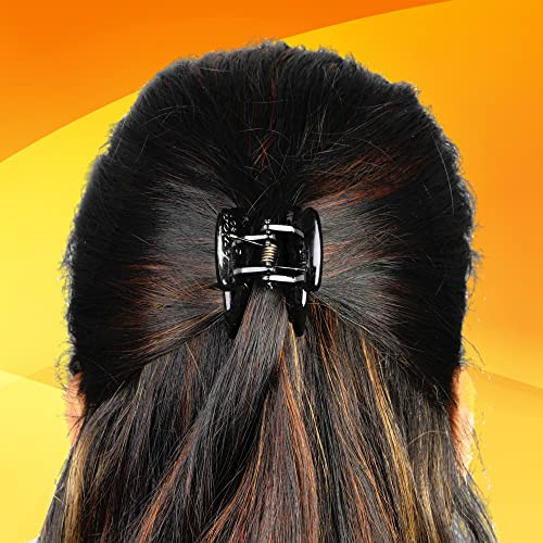 BIRDWARE hair Clips For Women 4Pcs Claw Clips Butterfly Clips hair Accessories For Girls Fancy Korean Clutch Stylish hairclip Women Medium hair clutchers Brown and Black Colour - Image 5