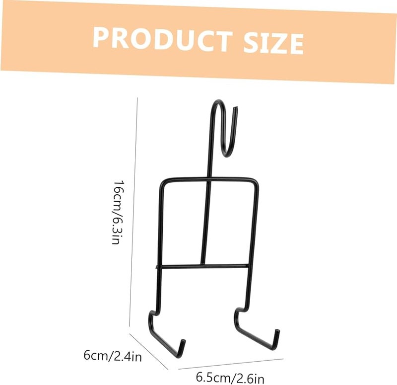 Metal Coffee Cup Holder Rack For Cabinet 4 Pieces Mug Display Organizer With Saucers - Image 3