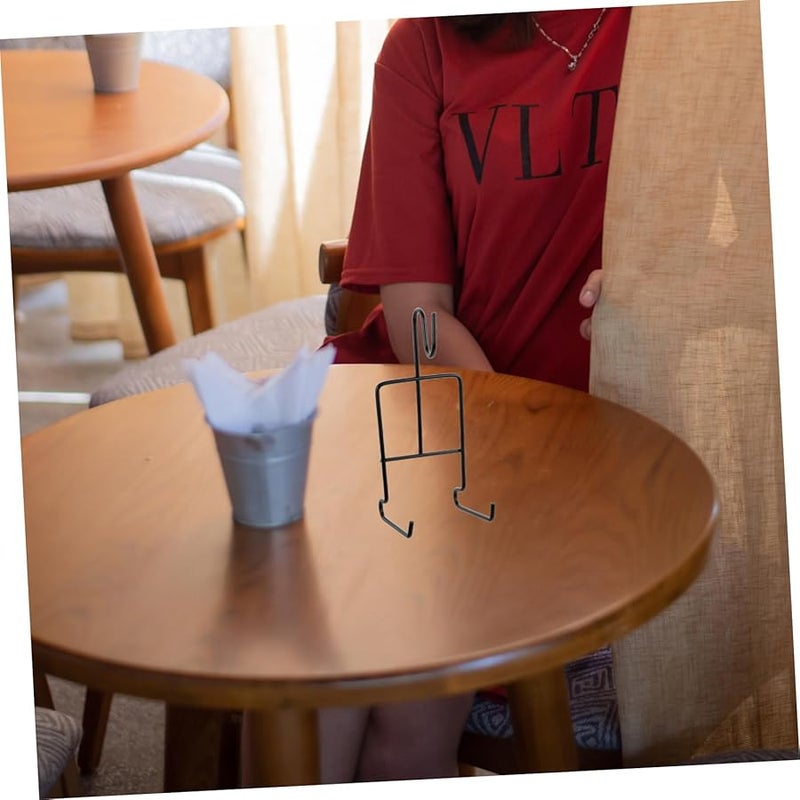 Metal Coffee Cup Holder Rack For Cabinet 4 Pieces Mug Display Organizer With Saucers - Image 4