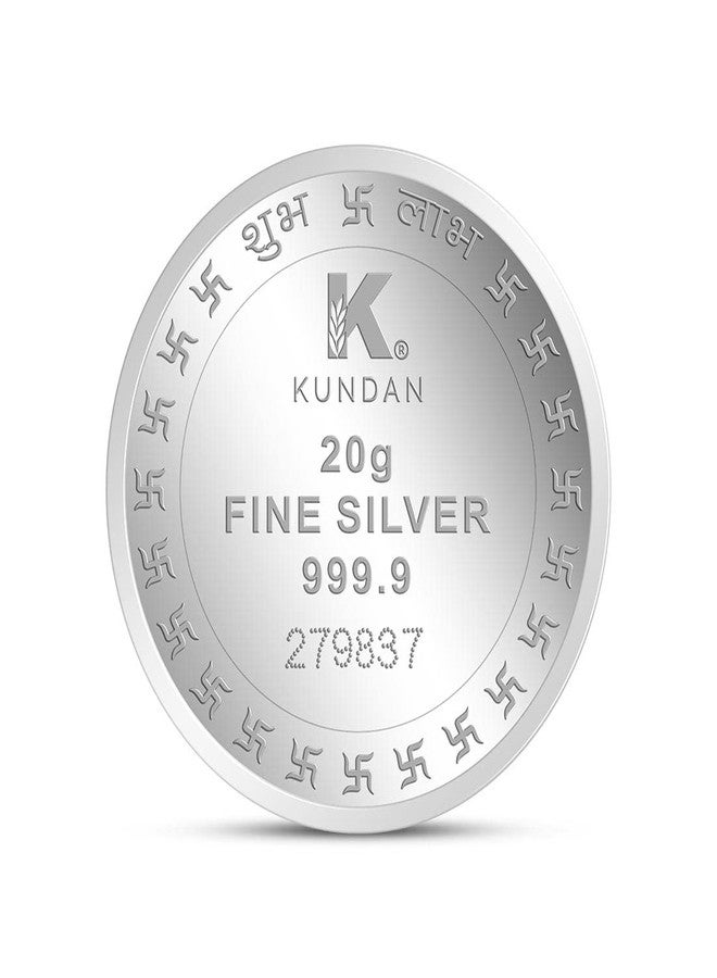 Kundan 20g (999.9) Shubh Deepawali Color Silver Coin - Image 2