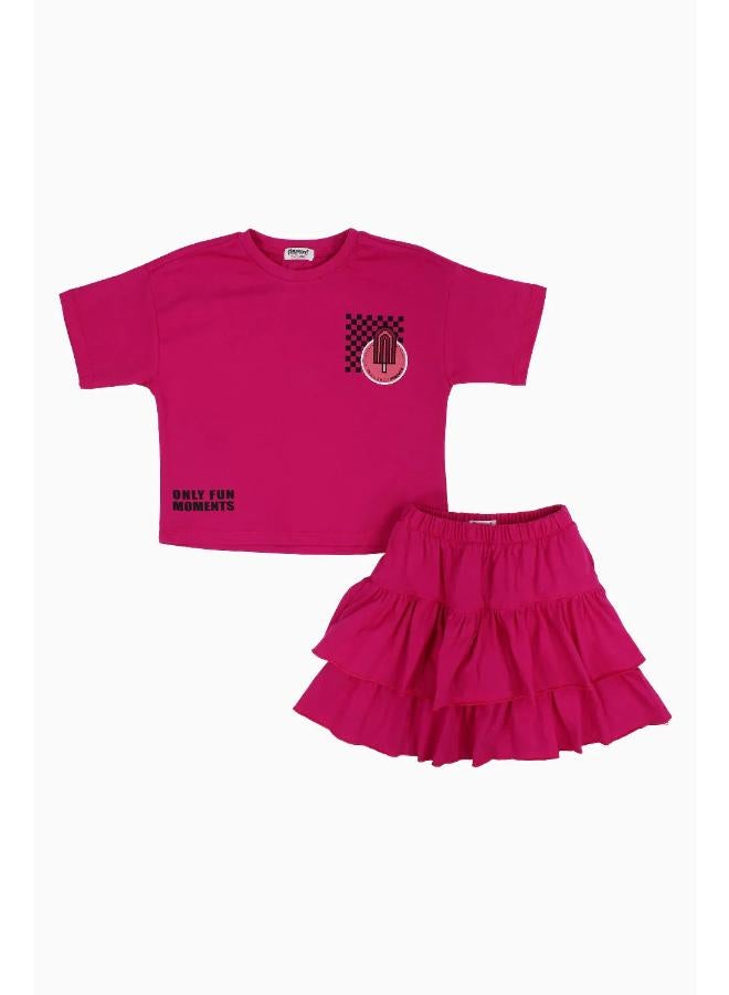 playmore Girls Outfit Set – Fuchsia - Image 1
