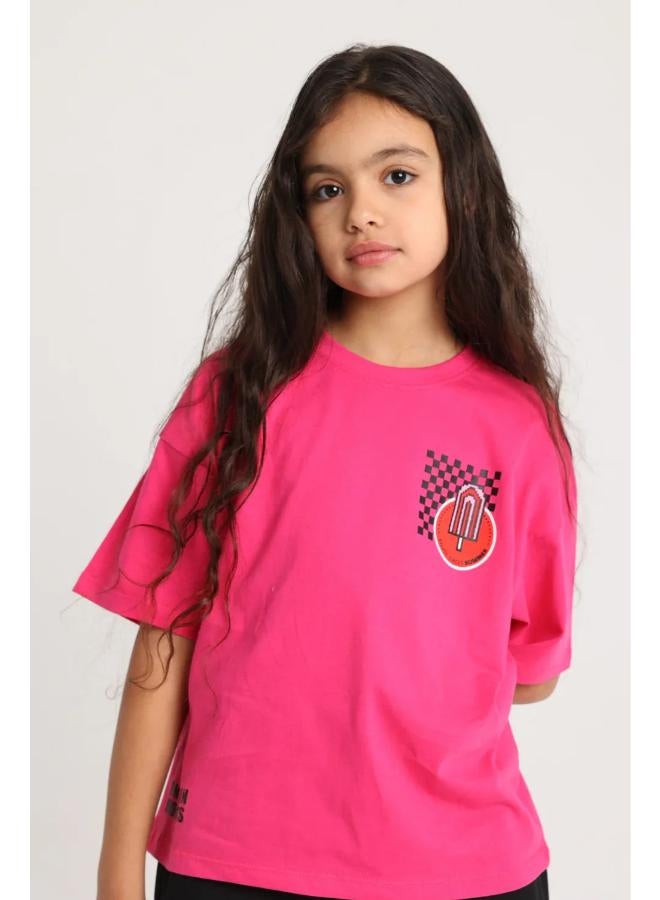 playmore Girls Outfit Set – Fuchsia - Image 2