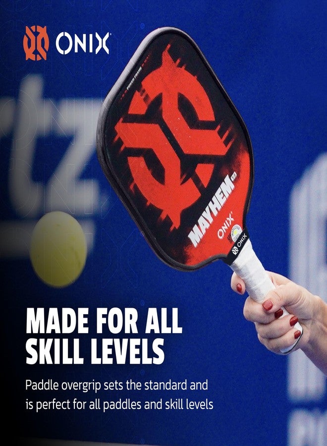 ONIX Pickleball Overgrip — White Comfortable Grip Tape for Enhanced Control, Sweat Absorption, and All Skill Levels - Image 4