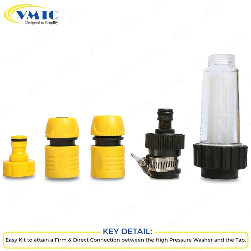 VMTC Water Filter Kit 12 for HighPressure Car Washers Compatible with Karchre K1K7 Bosch AQT Aquatak Black Decker Hbertt and More - Image 3