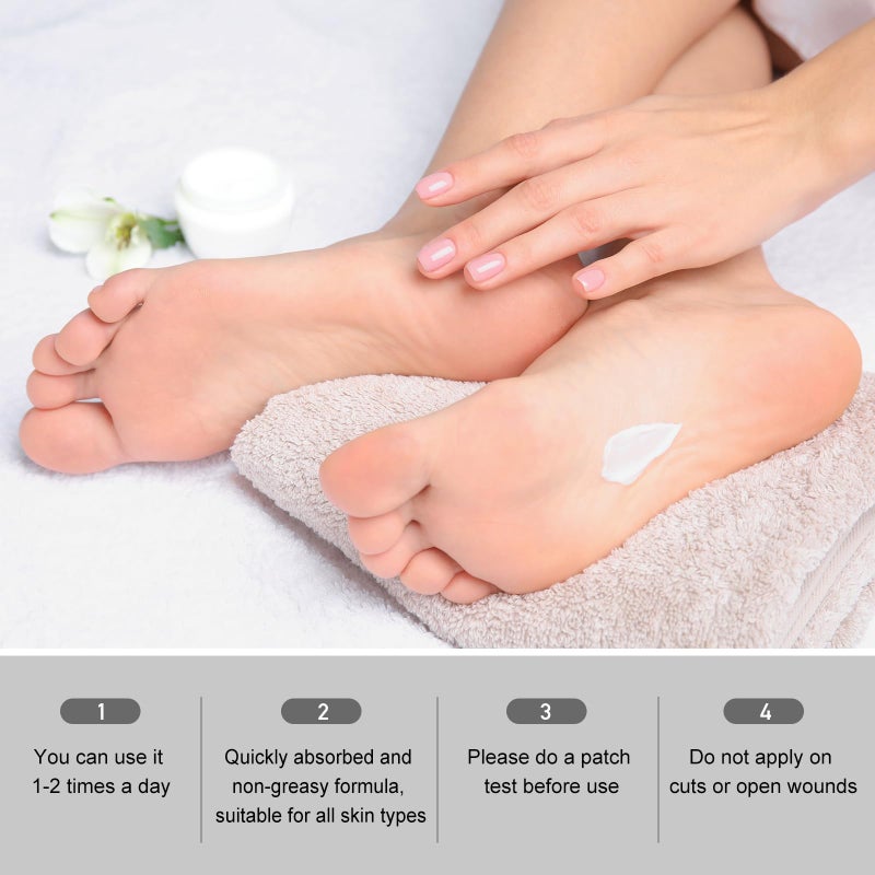 Mouriven Urea Cream 40 Percent - Foot & Hand Cream for Dry, Cracked Heels, Feet, Knees, Elbows, and Hands - Maximum Strength Urea Lotion for Softening and Moisturizing - Image 5