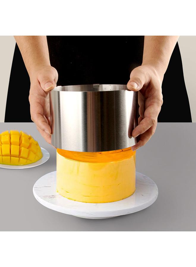 Bluejw Stainless Steel 6-12 Inch Telescopic Mousse Circle Cake Mold Cake Mold Egg Tart Mold DIY Hand Baking Tools - Image 5