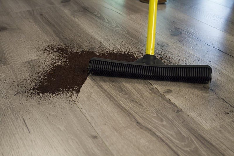 FURemover Original Pet Hair Rubber Broom with Squeegee, with 58" Telescopic Handle for Carpet, Tile and Hardwood - Image 5