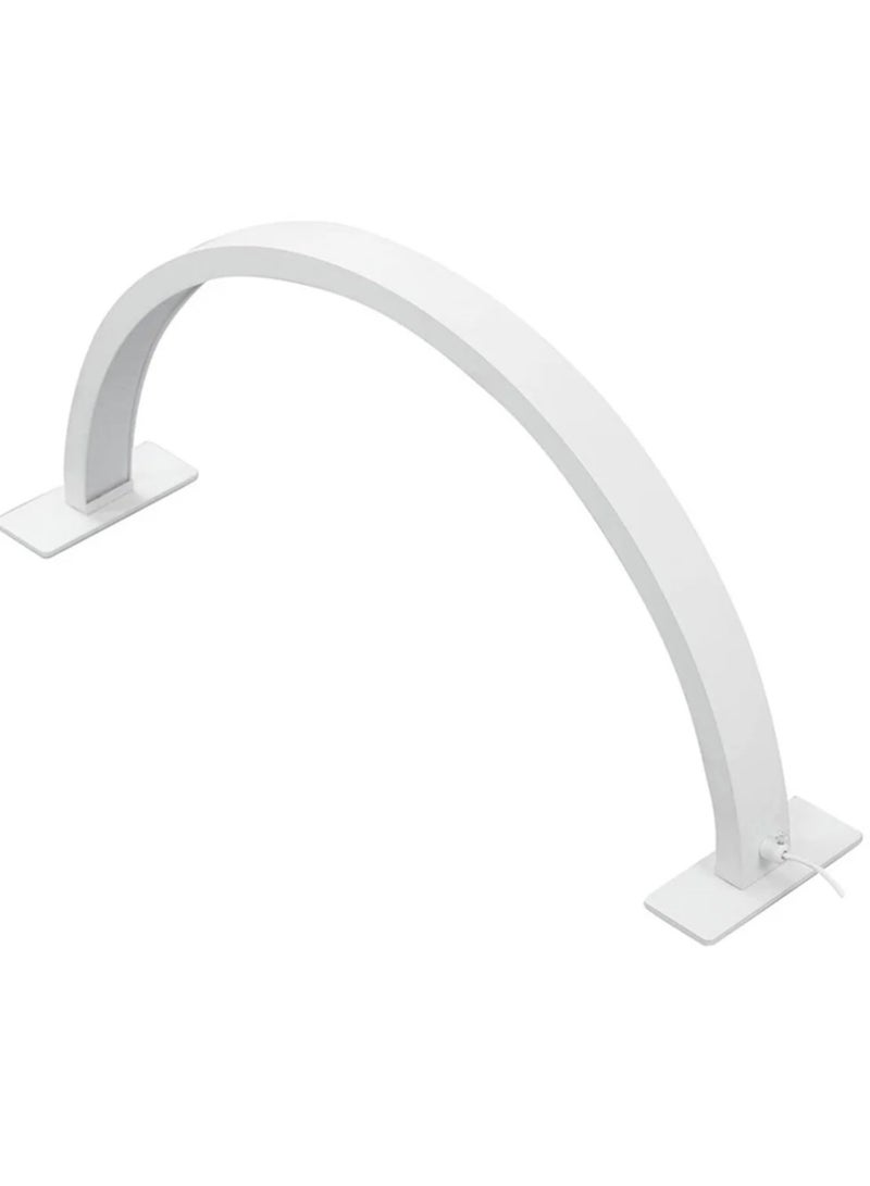 M55 Half Moon light 21.7 Inch Arch Shape Manicure Light 3000K-6000K Lamp Adjustable Brightness Desk Lash Light for Nails Tattoo Beauty Salon (Black) - Image 3