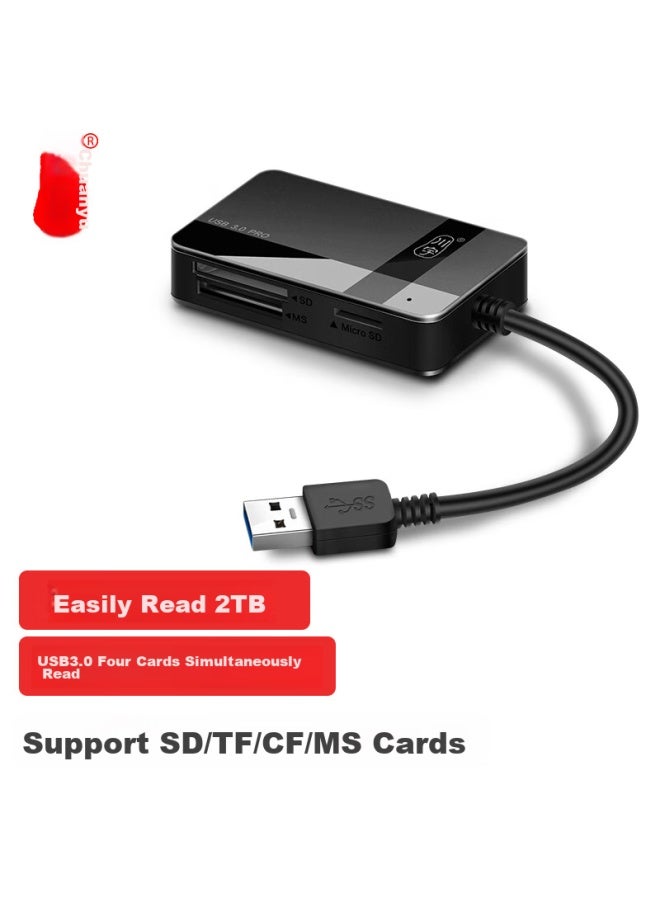 Chuanyu Usb 3.0 High-speed Multi-function All-in Card Reader Supports Sd/tf/cf/ms, Compatible With Dslr Cameras And Dash Cams, Supports Multiple Cards And Readings - Image 1