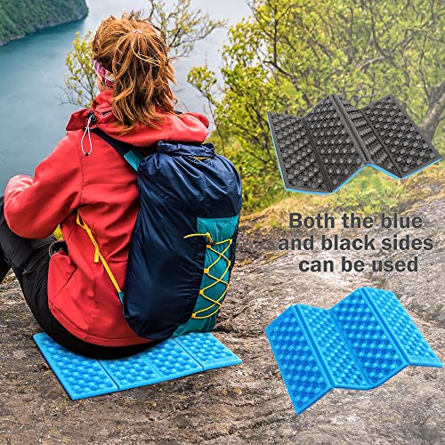 uxcell Lightweight Foldable Foam Hiking Seat Pad for Camping, Portable Sitting Pad Outdoor Sitting Mat for Picnic, Hiking, Backpacking, Mountaineering, Blue - Image 2