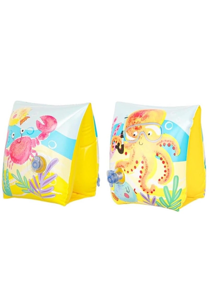 Generic - Inflatable Swim Arm Bands Armband for Kids Cute Children Swimming Floatation Sleeves Water Rings Rollup Floats Tube Armlets Swim Floater Sleeves Swimming Arm Floaties Learning Swim Training Aids - Image 1
