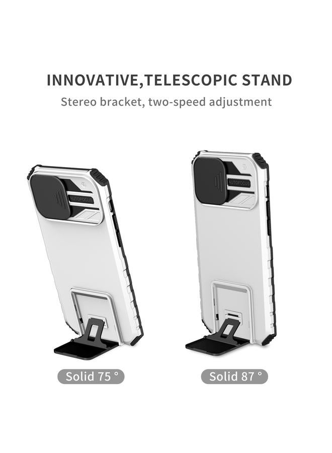 S-TOP Case For iPhone 14 Pro Max Stereoscopic Holder Sliding Camshield Phone Case - Image 3