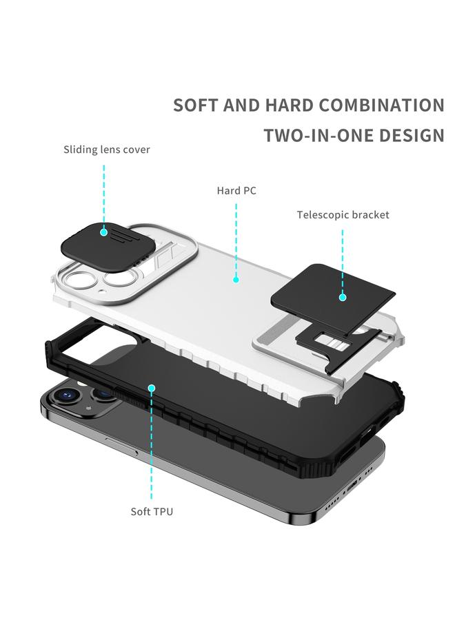 S-TOP Case For iPhone 14 Pro Max Stereoscopic Holder Sliding Camshield Phone Case - Image 4