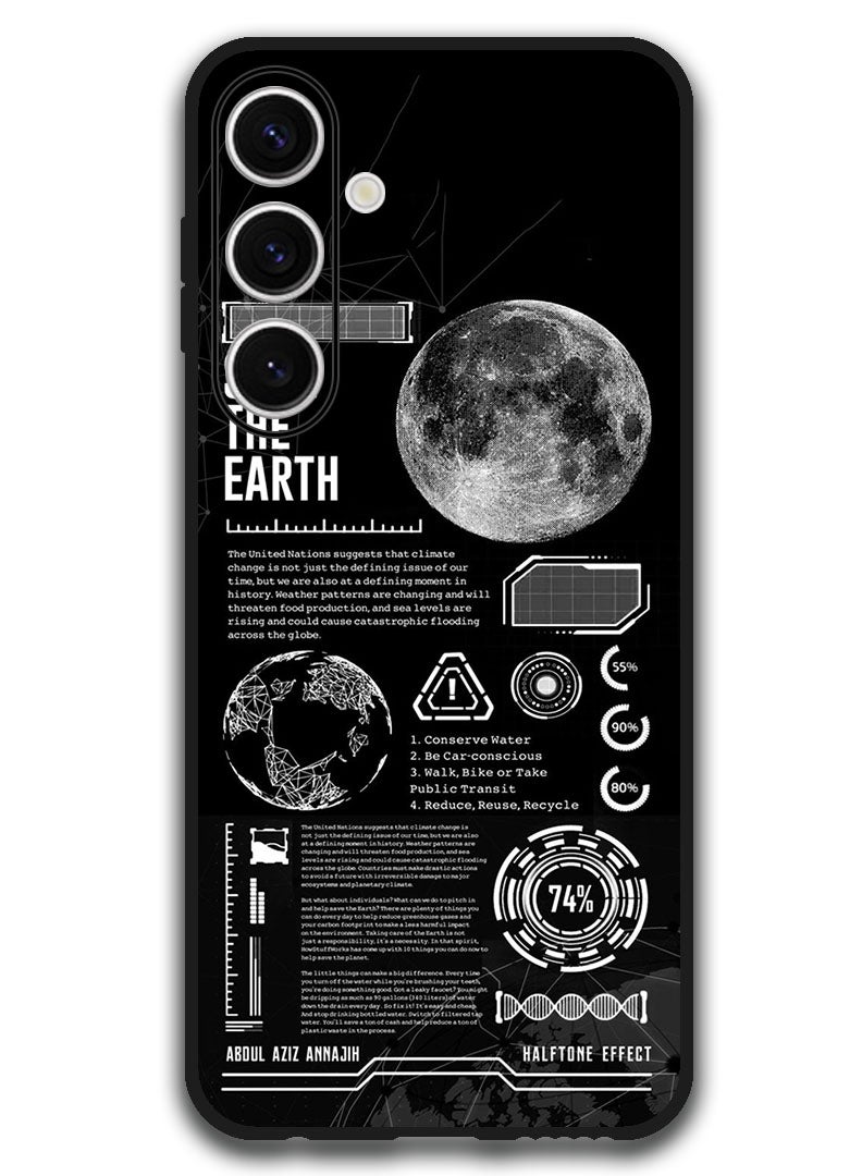 Theodor Protective Case Anti Scratch Shock Proof Bumper Cover For Samsung Galaxy S24 FE Save The Earth - Image 1