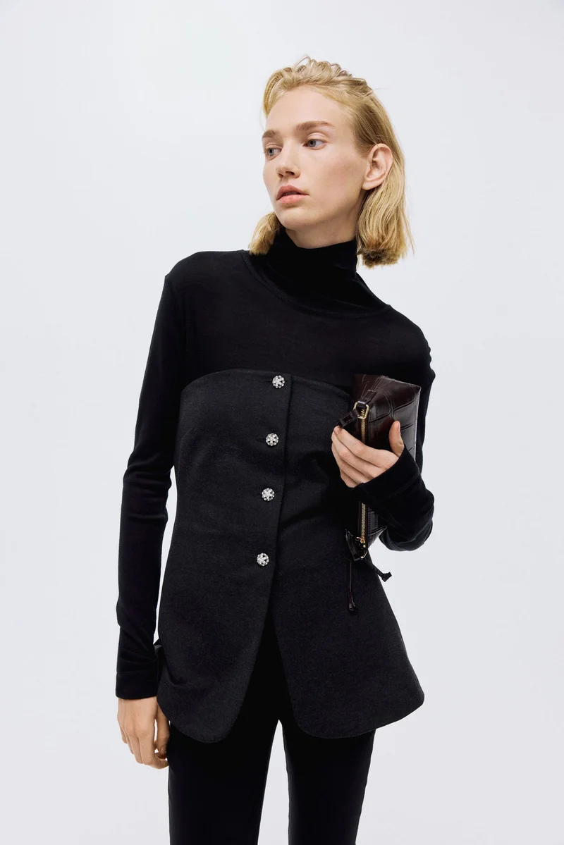 اتش اند ام فيست باندو من قماش "بونتي دي روما"