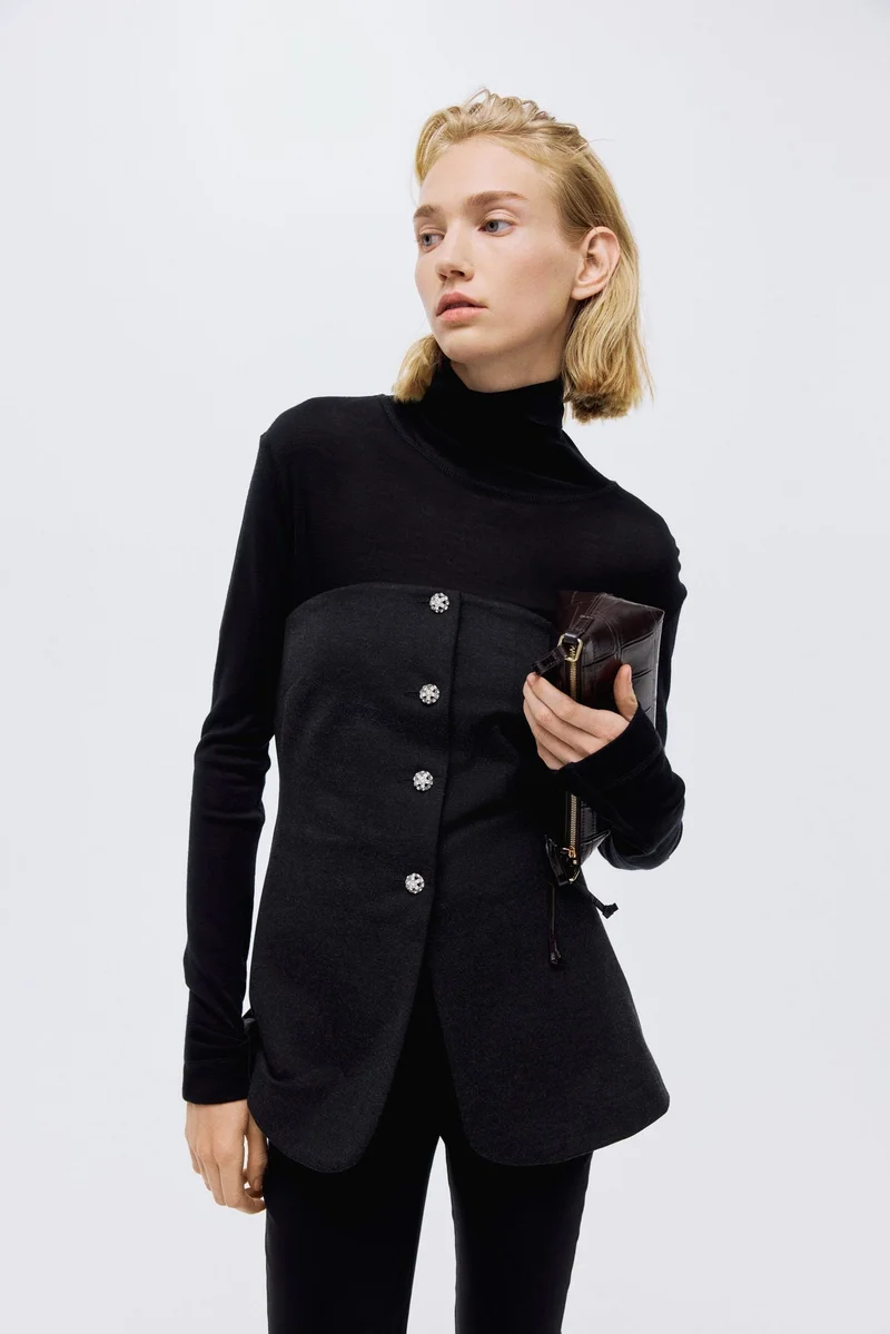 اتش اند ام فيست باندو من قماش "بونتي دي روما"