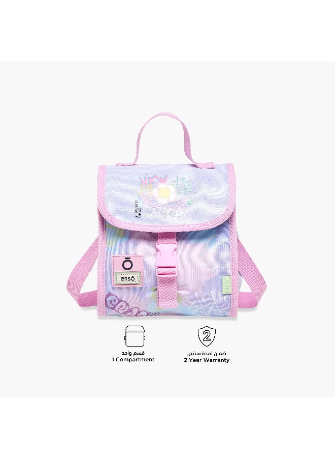 Enso Lunch/Cooler Bag-New Vibes-1 Cmprt--Girls (Polyester) Purple \ 20X23X14 - Image 4