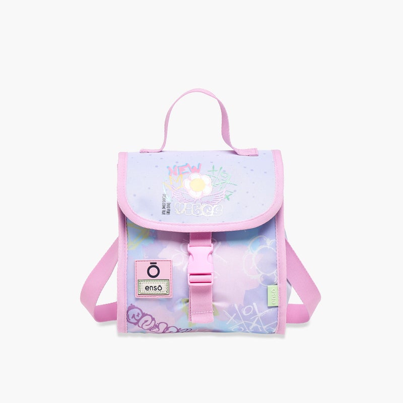Enso Lunch/Cooler Bag-New Vibes-1 Cmprt--Girls (Polyester) Purple \ 20X23X14 - Image 1