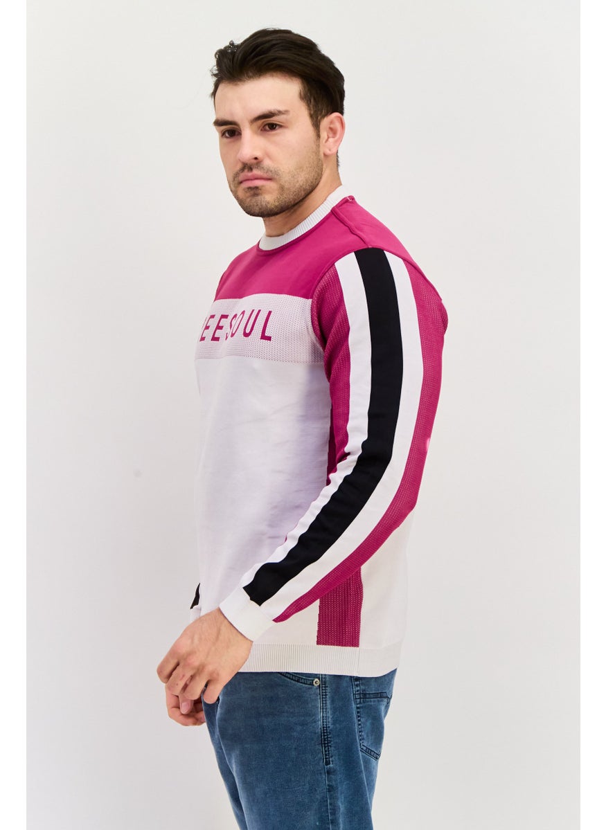 Men Crew Neck Brand Logo Long Sleeve Sweatshirt, White - pzsku/Z9B43DFEA364D58A19602Z/45/_/1737642195/5b653319-96c7-48df-b80c-c21c27e6275c