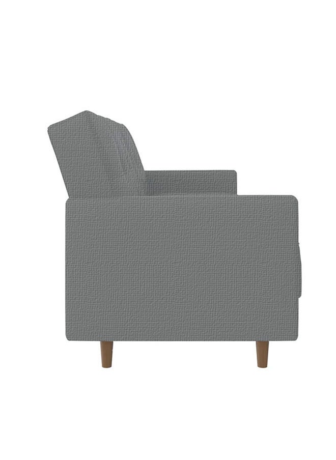Soufa Dibaj Odessa | 2-Seater Sofa Upholstered In Velvet 193x85x86 cm - Light Grey - Image 5
