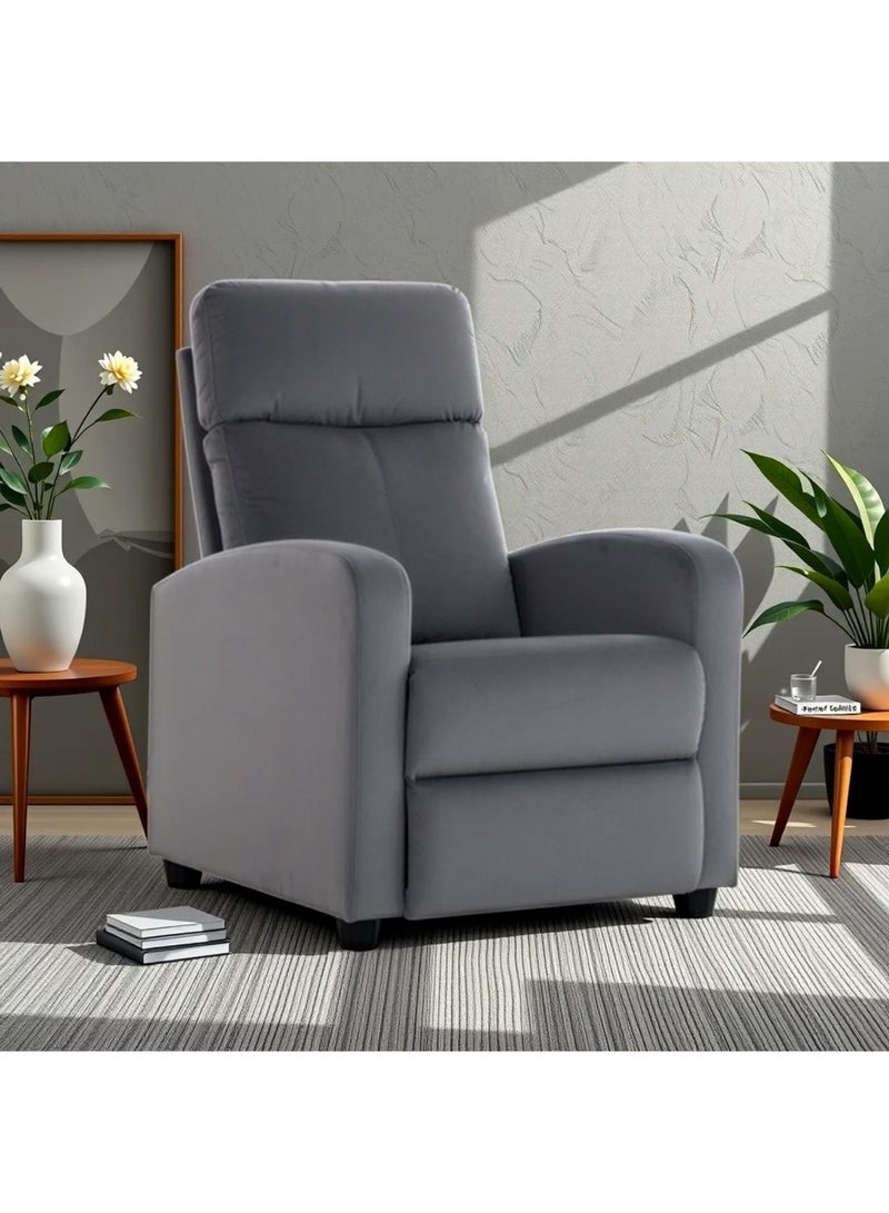 Micasa Sturdy High Quality Push-Back Chair Dark Grey 90 x 73 x 60 cm BL0246E - Image 5
