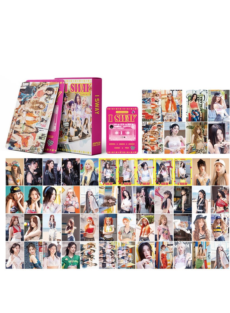 NIBEMINENT 55 Pcs Kpop (G)I-DLE I SWAY Lomo Cards Card For Fans Collection Gifts - Image 1
