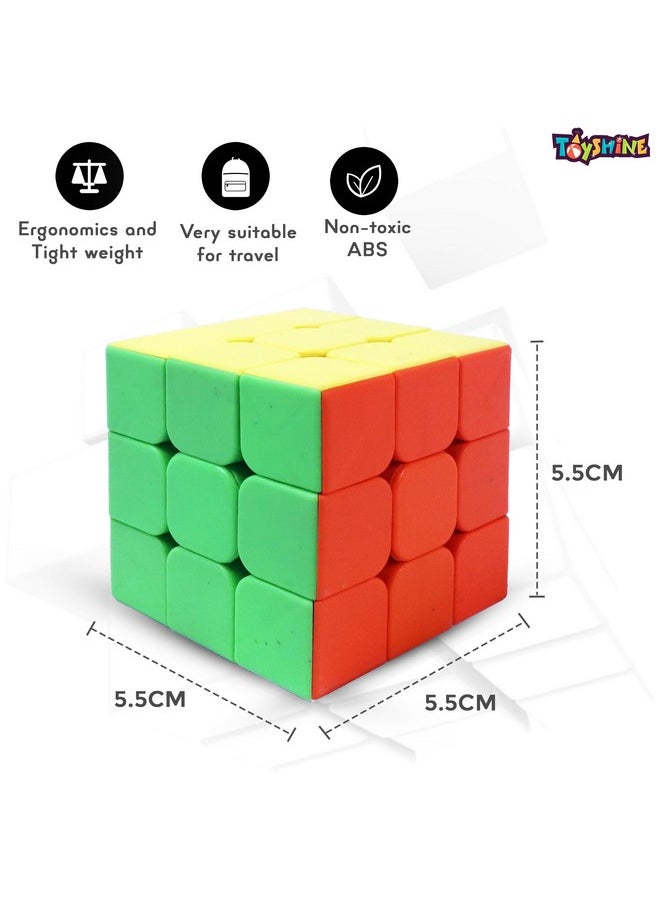 Toyshine Toyshine High Stability Stickerless - 3X3X3 Speed Cube, Multi Color, Kids and Professionals  - Image 5