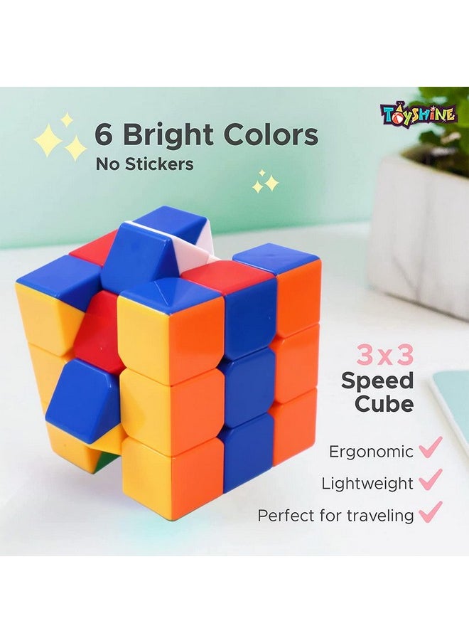 Toyshine Toyshine High Stability Stickerless - 3X3X3 Speed Cube, Multi Color, Kids and Professionals  - Image 4