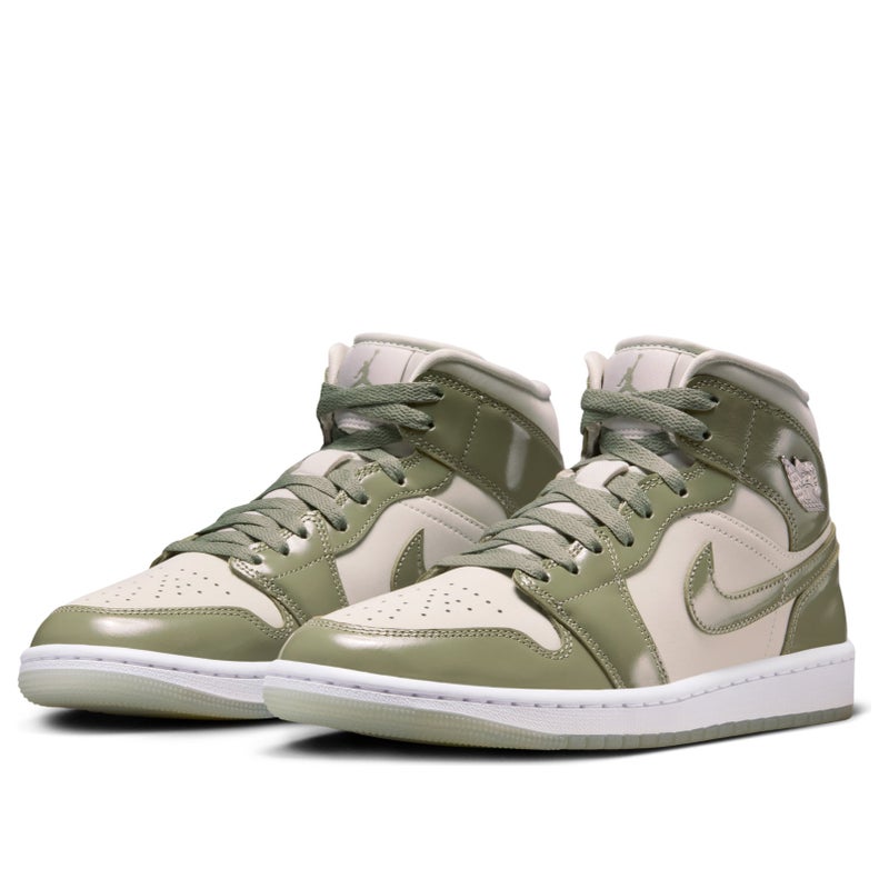 Jordan (WMNS) Air Jordan 1 Mid SE 'Sea Glass Oli Green' - Image 4