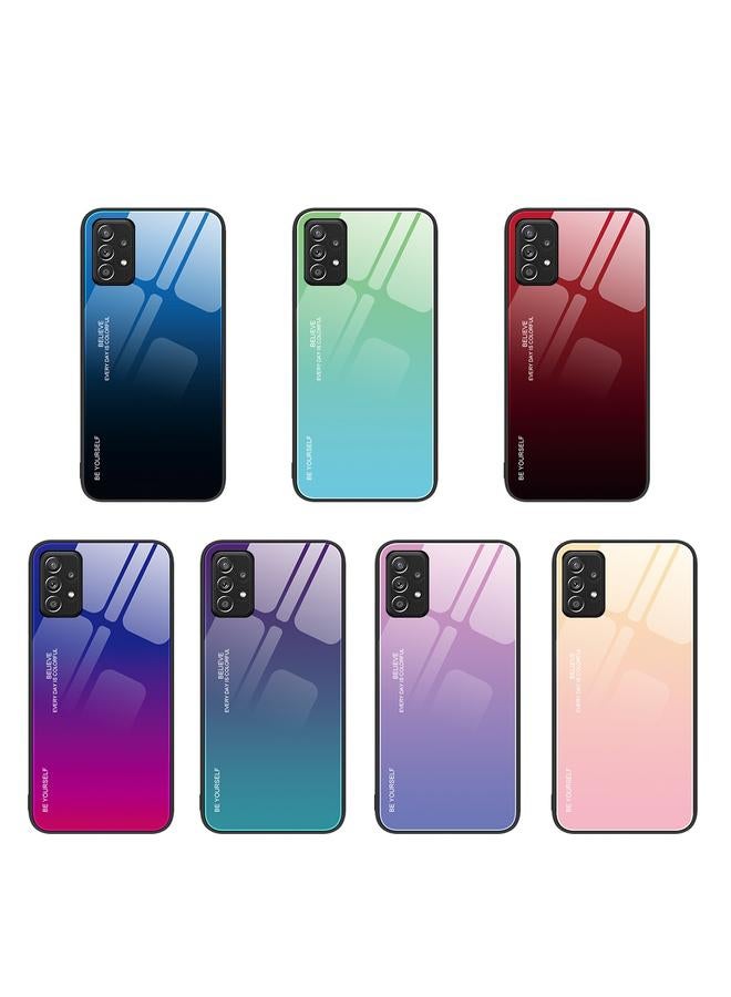 S-TOP Case For Samsung Galaxy A52 Gradient Color Glass Case - Image 2