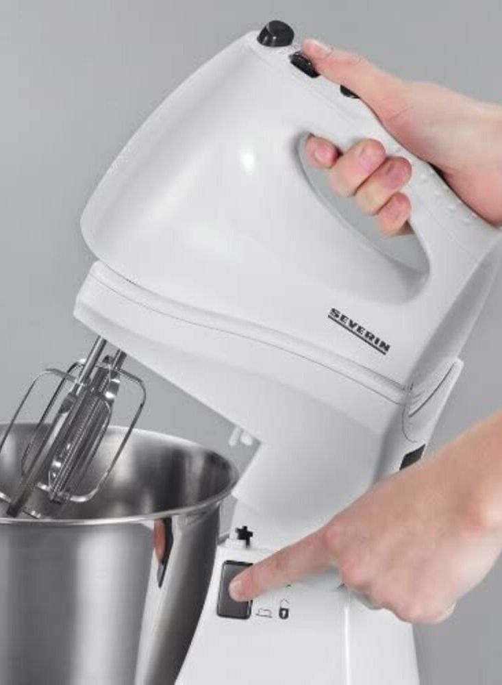 Severin Stand mixer with stainless steel bowl 3 l hm 3819 white/silver - Image 3