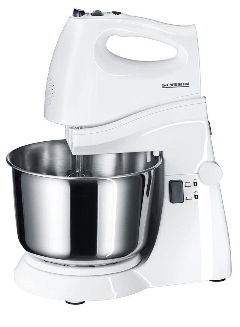 Severin Stand mixer with stainless steel bowl 3 l hm 3819 white/silver - Image 1