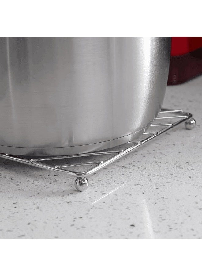 شيبشيب قاعدتان من الستانلس ستيل للأطباق والأواني الساخنة بحجم ‎7.2 × 7.2‎ بوصة مع أرجل ثابتة - Image 3