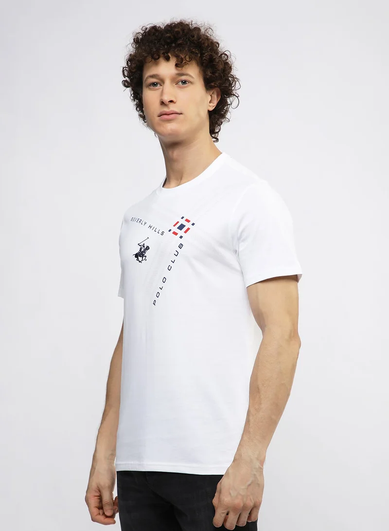 BEVERLY HILLS POLO CLUB  Graphic Crew Neck T-Shirt for Men | Best Price UAE