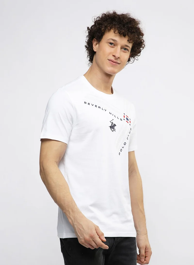 BEVERLY HILLS POLO CLUB  Graphic Crew Neck T-Shirt for Men | Best Price UAE