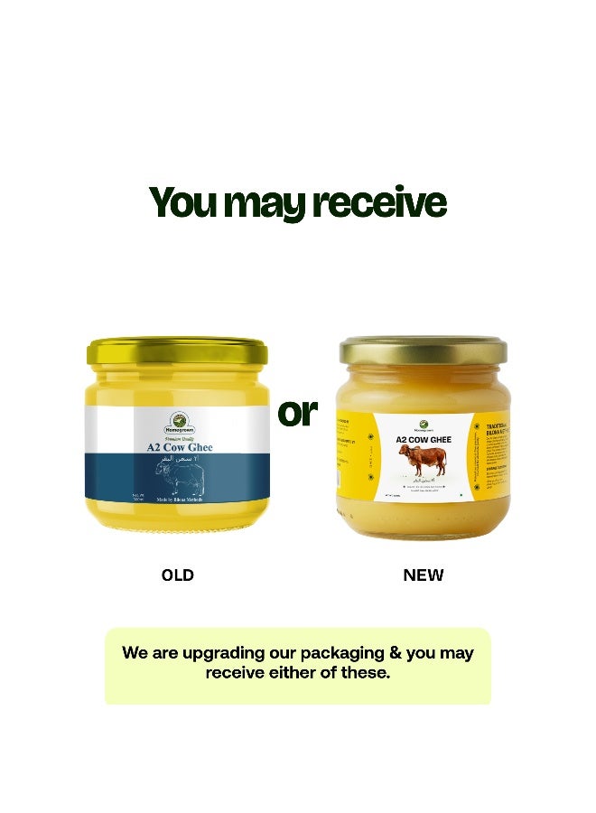 Homegrown A2 Ghee – Pure Clarified Butter from Grass-Fed A2 Cows for Healthy Fats (300 ml) - Image 4